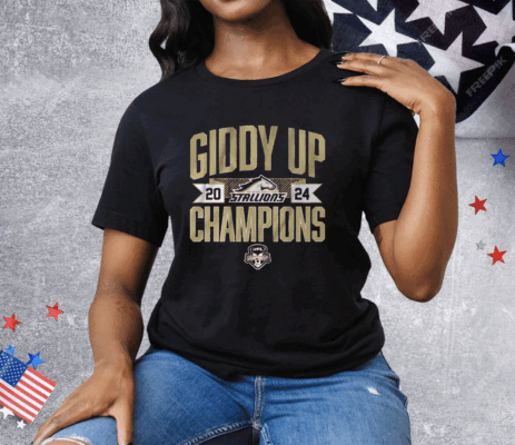 BIRMINGHAM STALLIONS GIDDY UP CHAMPIONS Tee Shirt