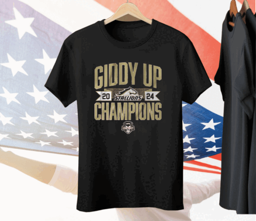 BIRMINGHAM STALLIONS GIDDY UP CHAMPIONS Tee Shirt