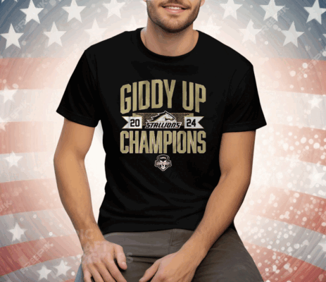 BIRMINGHAM STALLIONS GIDDY UP CHAMPIONS Tee Shirt