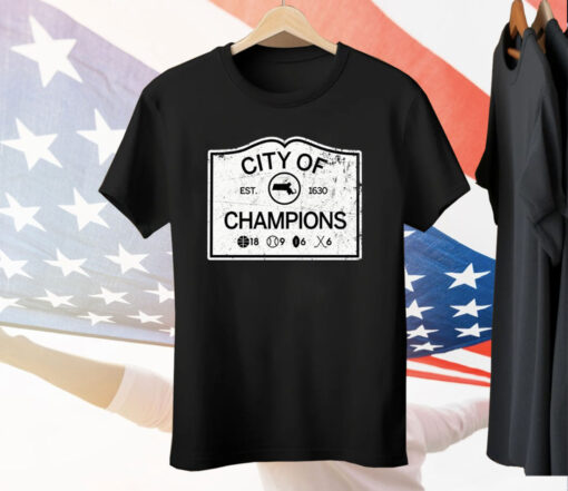 Boston City Of Champions Tee Shirt