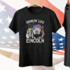 Drinking Like Lincoln 4th Of July Party Men Abraham American Flag Tee Shirt