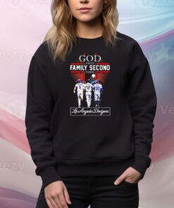 Freeman Ohtani Betts God first family second Los Angeles Dodgers signatures Tee Shirt