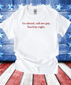 Go Ahead Call Me Gay You'd Be Right T-Shirt