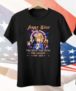 Jerry West Lakers The King The Myth The Legend 1938-2024 Tee Shirt
