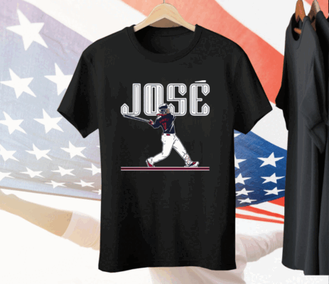 Jose Ramirez Slugger Swing Ladies Boyfriend Tee Shirt