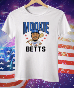 LA Dodgers Mookie Betts cartoon Tee Shirt