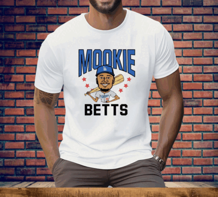 LA Dodgers Mookie Betts cartoon Tee Shirt