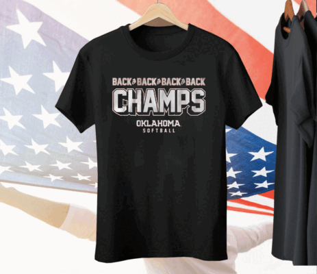 OKLAHOMA SOFTBALL BACK-TO-BACK-TO-BACK-TO-BACK Tee Shirt