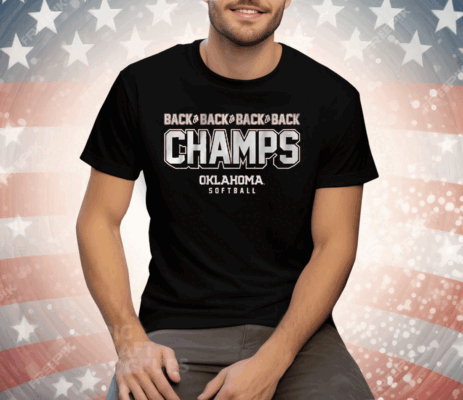 OKLAHOMA SOFTBALL BACK-TO-BACK-TO-BACK-TO-BACK Tee Shirt