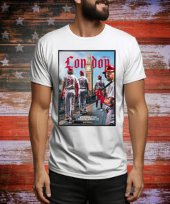 Official London Series On June 8-9 2024 Philadelphia Phillies Are Coming MLB World Tour Poster Tee Shirt
