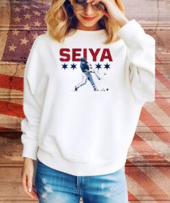 Official Seiya Suzuki Chicago Cubs Slugger Swing Tee Shirt