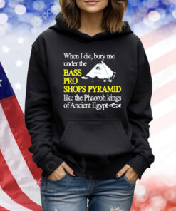 Official When I Die Bury Me Under The Bass Bro Shops Pyramid Like The Phaoroh Kings Of Ancient Egypt Shirt