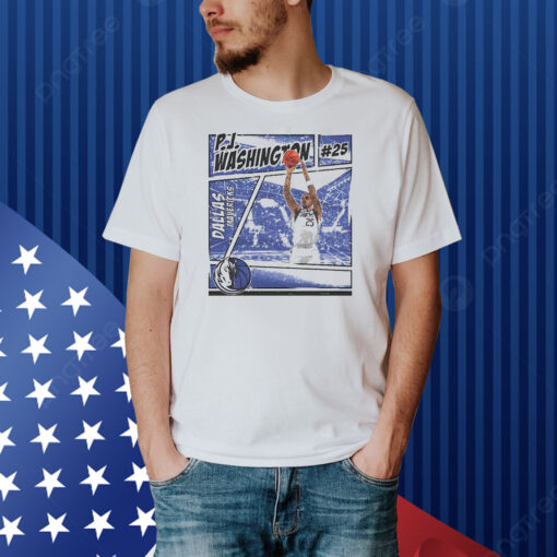 P.J. Washington Dallas Mavericks Comic Shirt