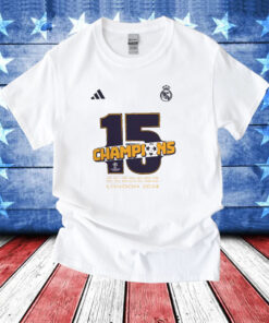 Real Madrid Adidas 2024 Uefa Champions League Champions T-Shirt