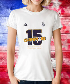 Real Madrid Adidas 2024 Uefa Champions League Champions T-Shirt