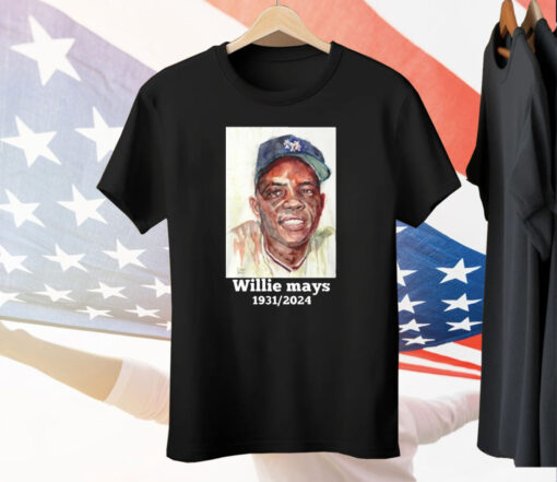 Rest in Peace Willie Mays 1931 2024 Tee Shirt