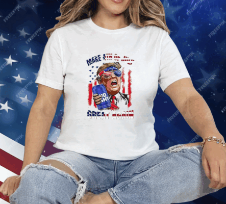 Trump Budlight Make 4th of July Great Again Tee Shirt