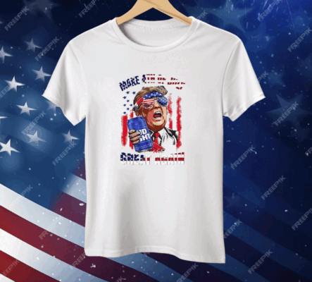 Trump Budlight Make 4th of July Great Again Tee Shirt