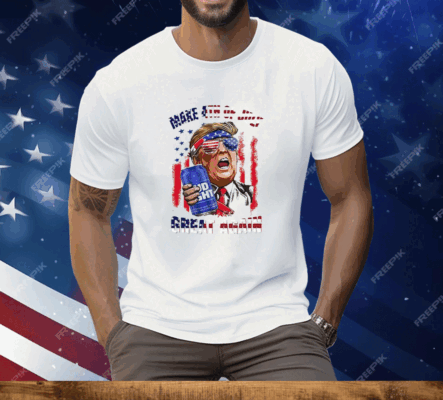 Trump Budlight Make 4th of July Great Again Tee Shirt