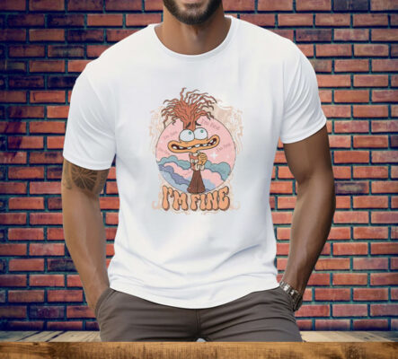 I’m Fine Anxiety Inside Out Tee Shirt