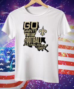 New Orleans Saints Fanatics Hot Shot State Tee Shirt