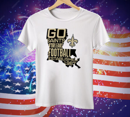 New Orleans Saints Fanatics Hot Shot State Tee Shirt