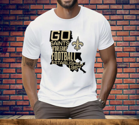 New Orleans Saints Fanatics Hot Shot State Tee Shirt
