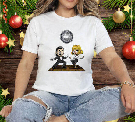 Mario and Princess Peach Dancing as Vincent Vega and Mia Wallace Tee Shirt