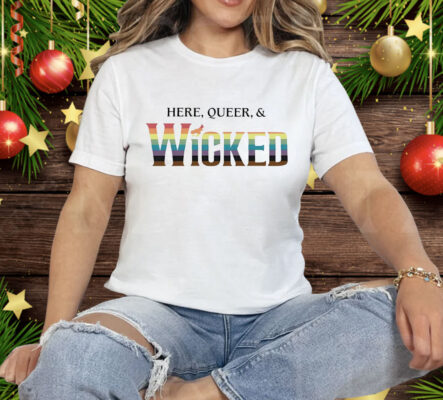 Mary Kate Morrissey wearing here queer and wicked Tee Shirt