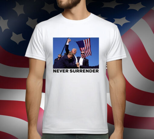 Unethicalthreads Store Never Surrender Trump Shot T-Shirt