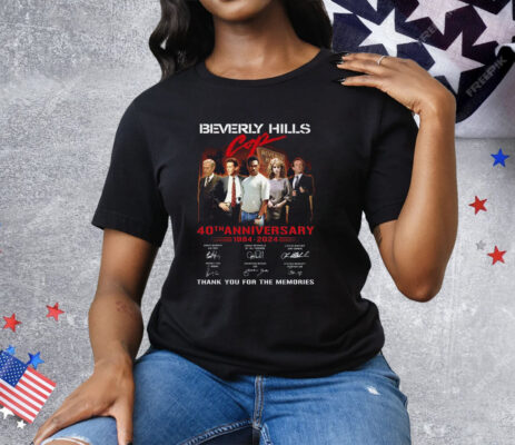 Beverly Hills Cop 40th Anniversary 1984-2024 Thank You For The Memories Tee Shirt