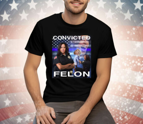 Kamala Harris Defeating Convicted Felon Donald Trump Tee Shirt
