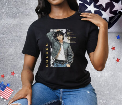 Jin Wearing Jungkook Golden Tee Shirt