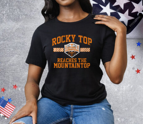 TENNESSEE BASEBALL ROCKY TOP REACHES THE MOUNTAINTOP Tee Shirt