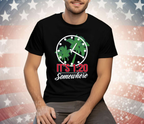 It’s 1:20 Somewhere Chicago Baseball Tee Shirt
