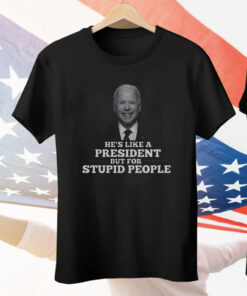 Joe Biden He’s Like A President But For Stupid People Tee Shirt