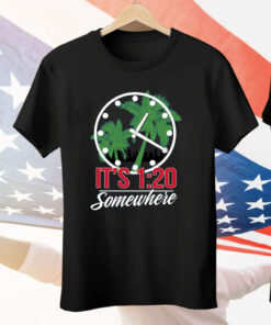 It’s 1:20 Somewhere Chicago Baseball Tee Shirt