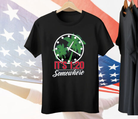 It’s 1:20 Somewhere Chicago Baseball Tee Shirt