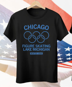 Chicago Figure Skating Lake Michigan Tee Shirt
