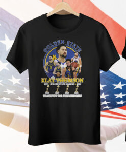 Klay Thomson Golden State Warriors 2011-2024 Thank You For The Memories Tee Shirt