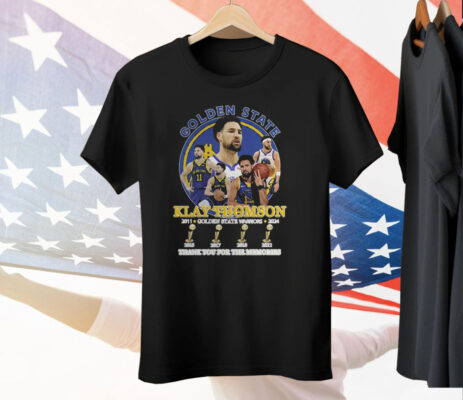 Klay Thomson Golden State Warriors 2011-2024 Thank You For The Memories Tee Shirt