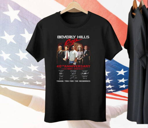 Beverly Hills Cop 40th Anniversary 1984-2024 Thank You For The Memories Tee Shirt