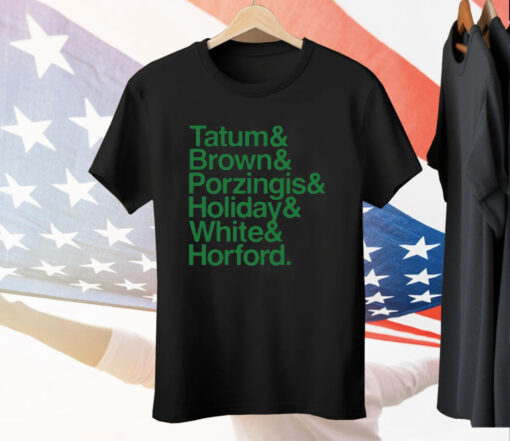 Bri Marie D Tatum Brown Porzingis Holiday White Horford Tee Shirt