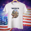 Theodore Roosevelt Allosaurus T-Rex Merica Tee Shirt