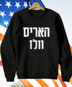 Hebrew Harris Walz Jews for Kamala Jewish Vote for Harris Tee Shirt