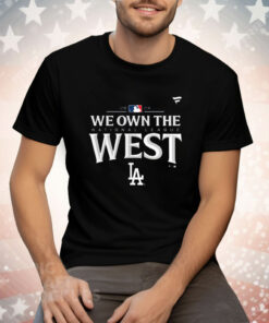 Los Angeles Dodgers Fanatics 2024 Nl West Division Champions Locker Room Tee Shirt