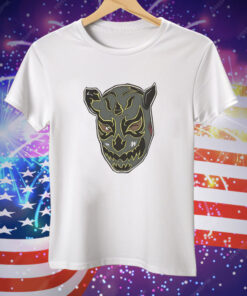 Luchador Black Mask Grey & Yellow AEW Tee Shirt