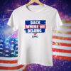 SMU Back Where We Belong Tee Shirt