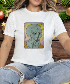 Squidward Tentacles Encyclopedia SpongeBobia face Tee Shirt