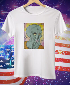 Squidward Tentacles Encyclopedia SpongeBobia face Tee Shirt